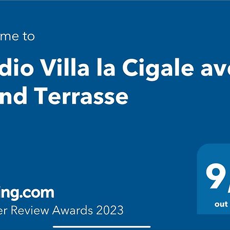Studio Villa La Cigale Avec Grande Terrasse 멍똥 외부 사진